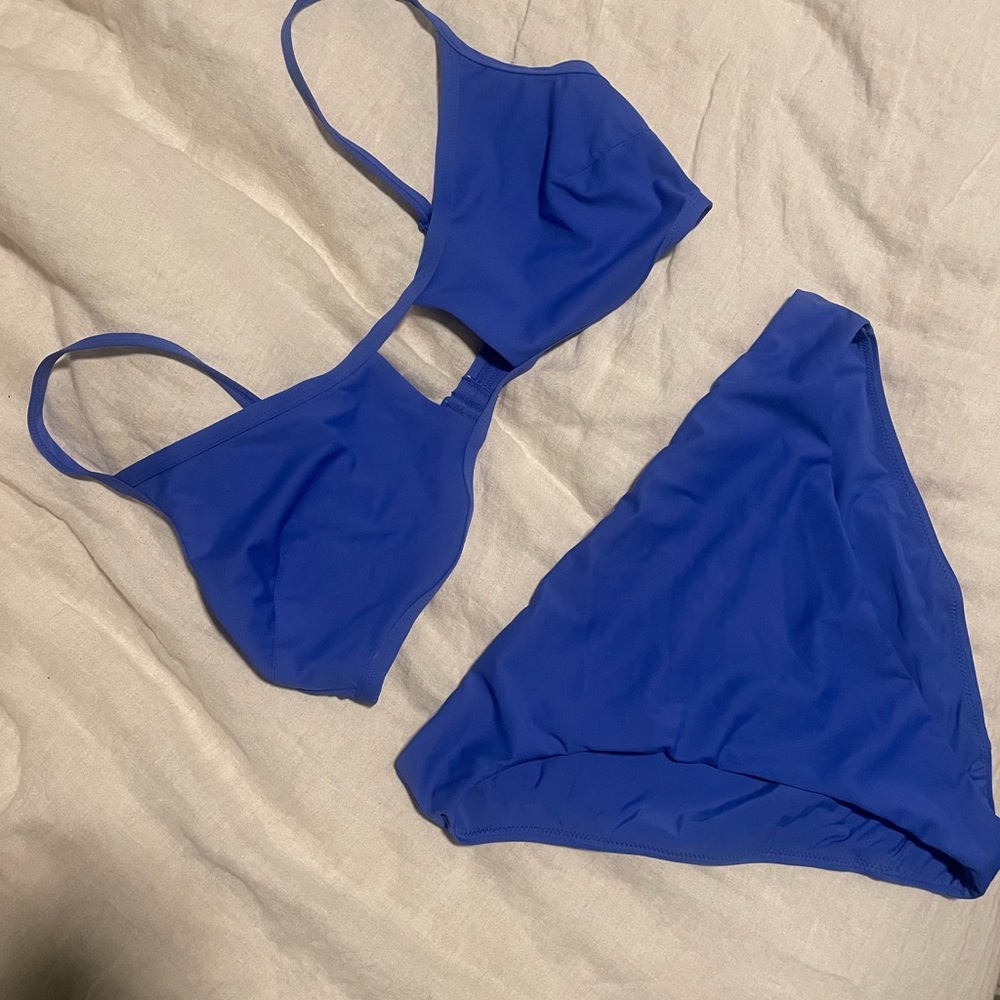 Blue NEGATIVE Swimwear Cutout Bikini